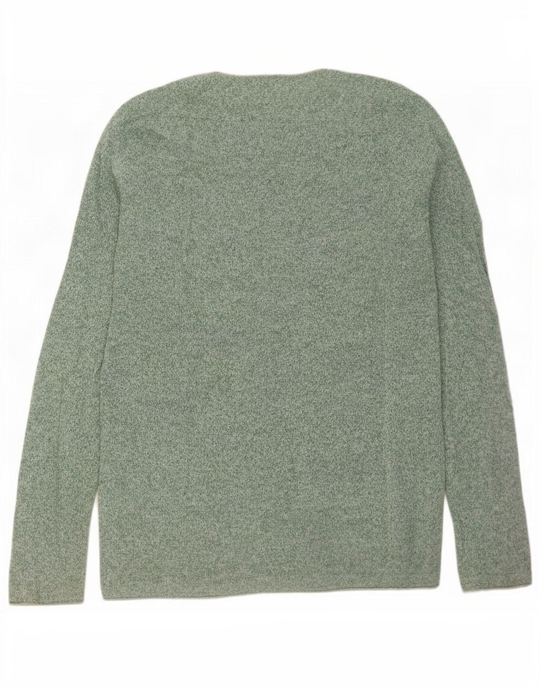 Zara Herre Boat Neck Jumper Sweater Large Grøn Flecked
