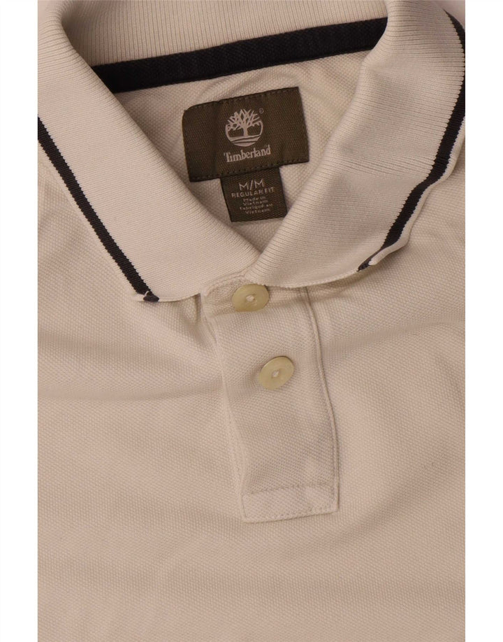 Timberland Herre Regular Fit Polo Shirt Medium hvid stribet bomuld