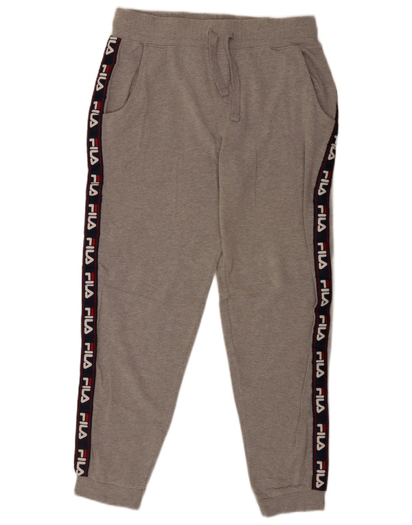 Fila Herre grafisk træningsdragt Bukser Joggers Large Grå Colourblock Sports