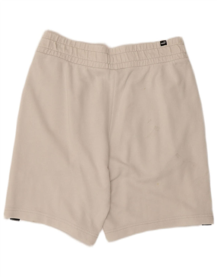 Puma Herre grafiske sportsshorts store hvide bomuld