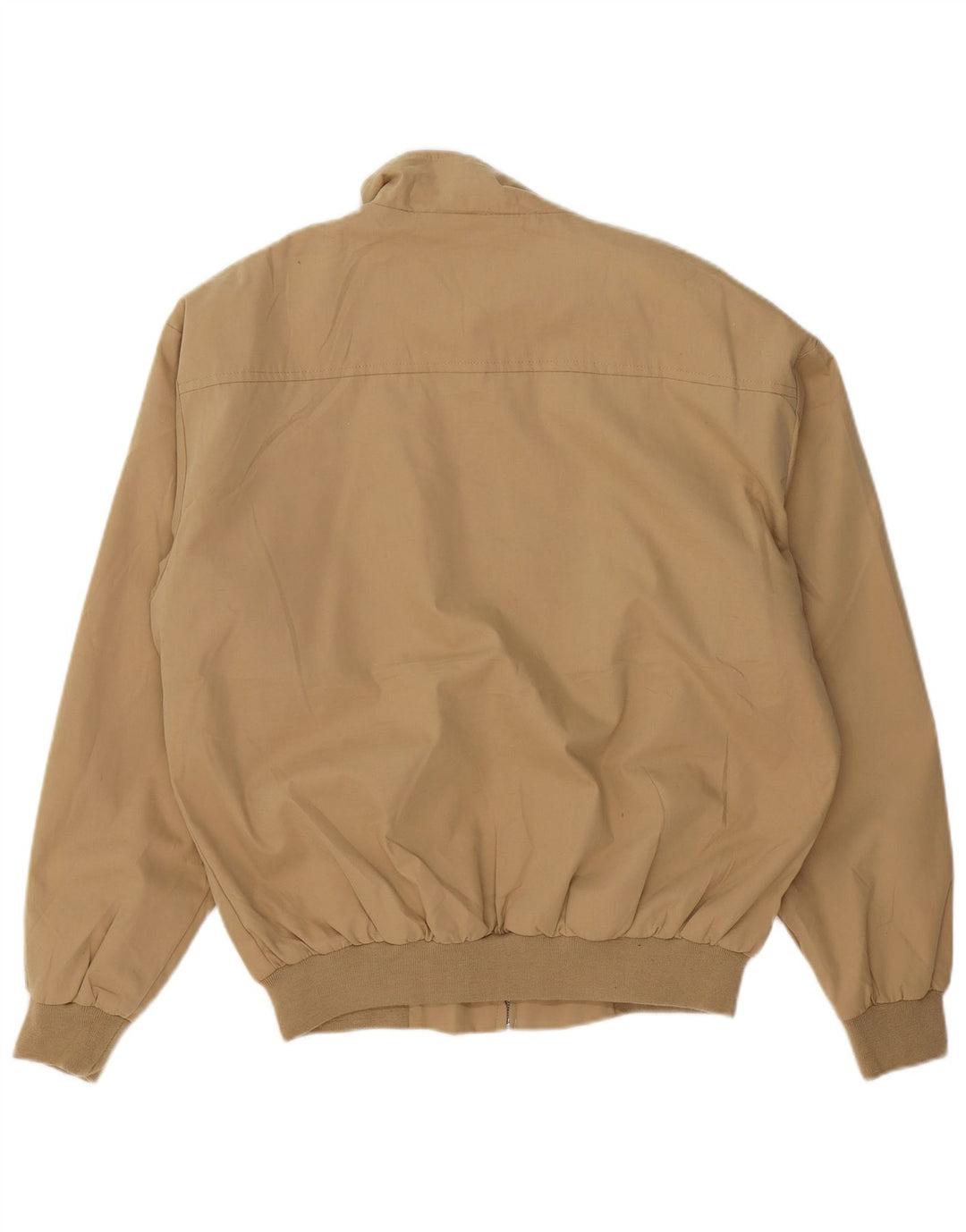 LOTTO Mens Bomber Jacket UK 40 Large Beige Cotton