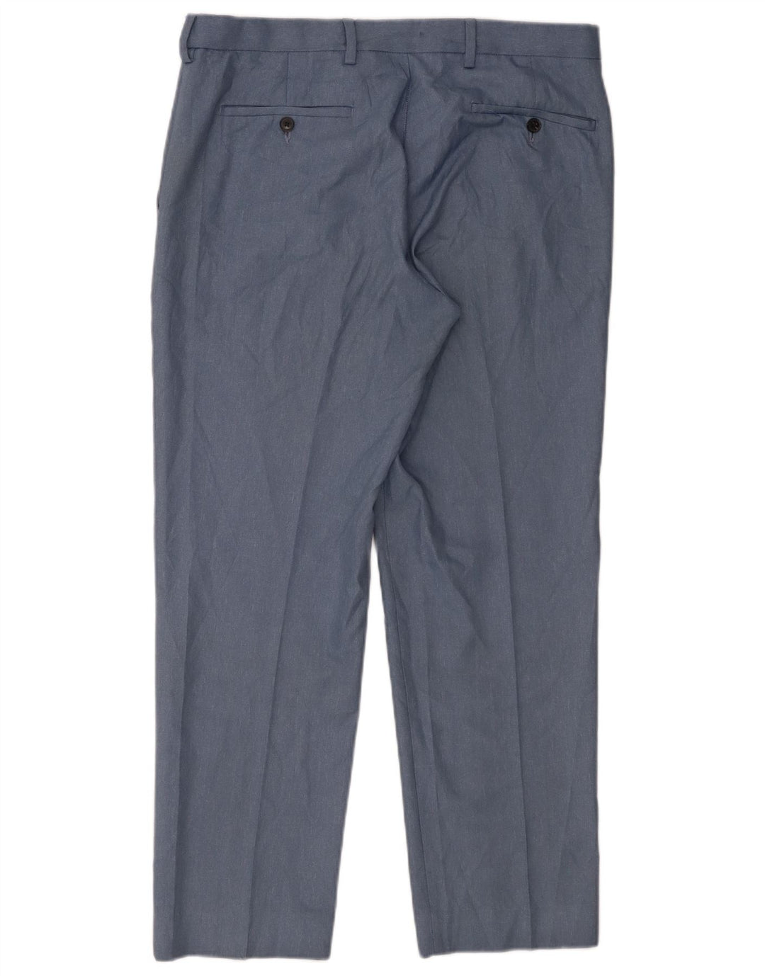 Marks & Spencer Herre Regular Fit Chinobukser W34 L29 Blå polyester