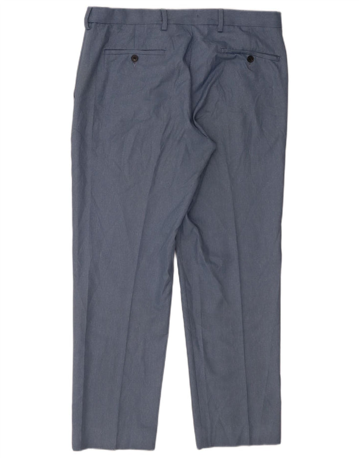 Marks & Spencer Herre Regular Fit Chinobukser W34 L29 Blå polyester
