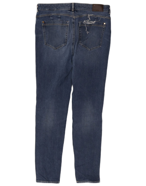 Marks & Spencer Dame Skinny Jeans UK 14 Large W34 L28 Blå Bomuld