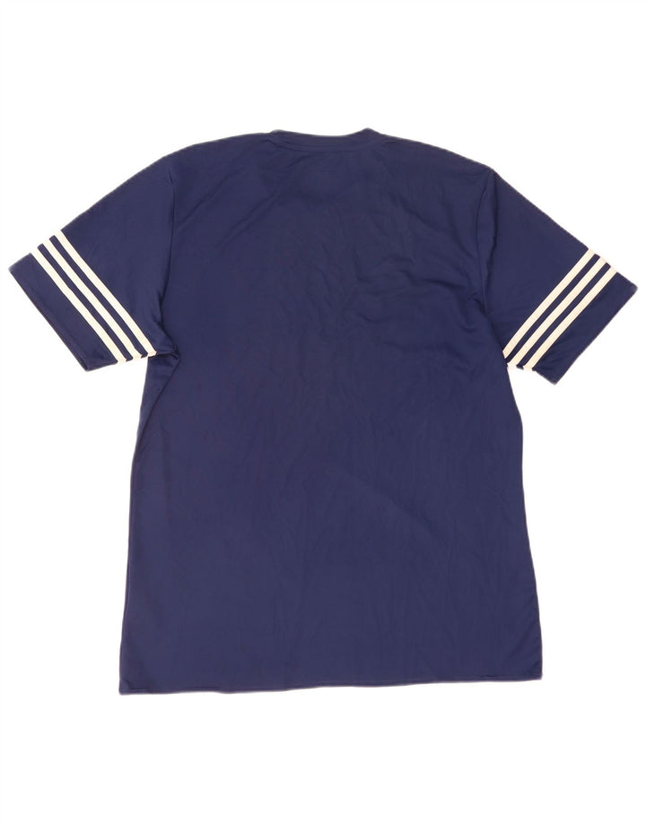 Adidas Herre Climalite T-Shirt Top Stor Marineblå Polyester