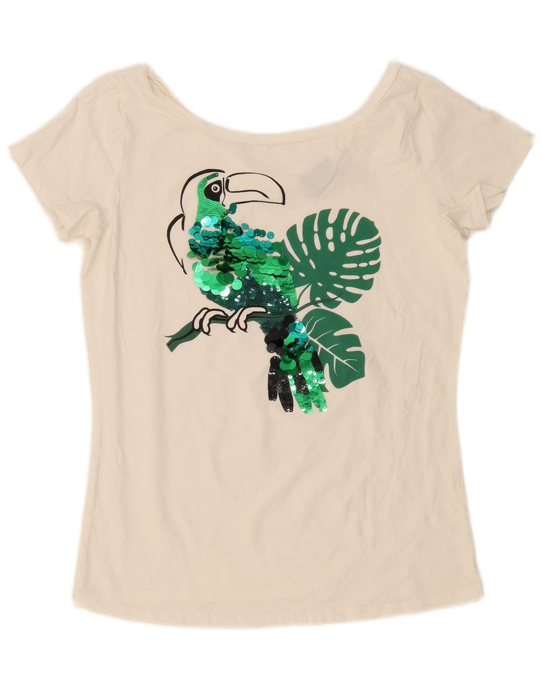 Liu Jo Grafisk T-shirt top til kvinder UK 14 Medium White