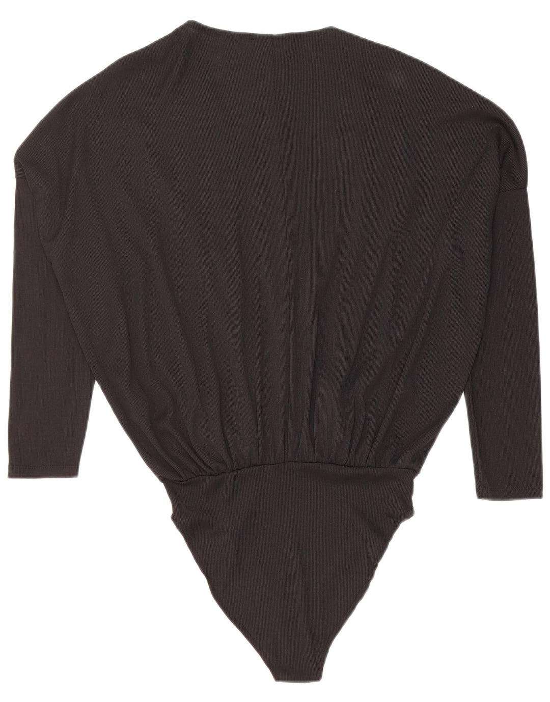 Zara Womens Oversized Bodysuit UK 10 Small Black Bomuld