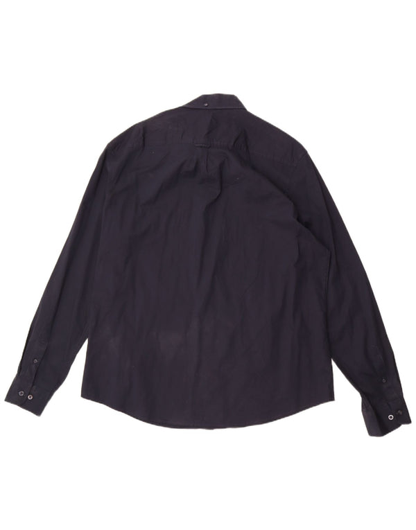 Penguin herreskjorte 2XL marineblå bomuld