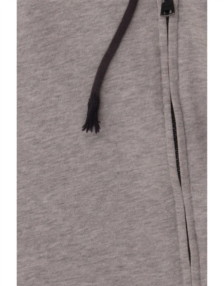 Tommy Hilfiger Herre grafisk hættetrøje med lynlås Medium Grå Colourblock