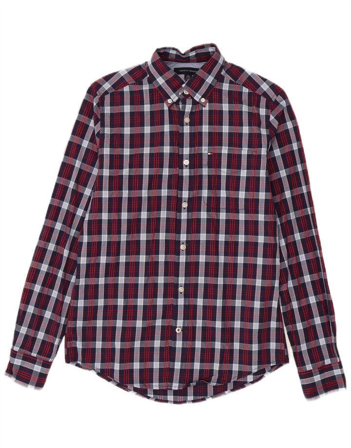 Tommy Hilfiger Herreskjorte XS Marineblå ternet
