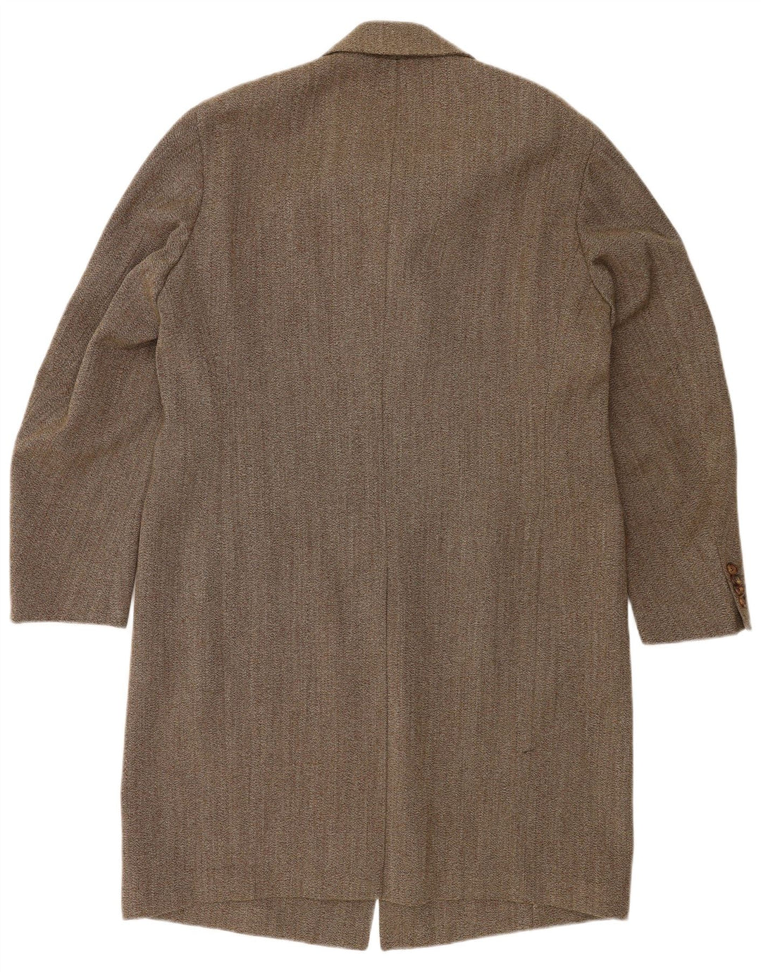 Vintage Herre Overfrakke IT 54 2XL Brun Uld