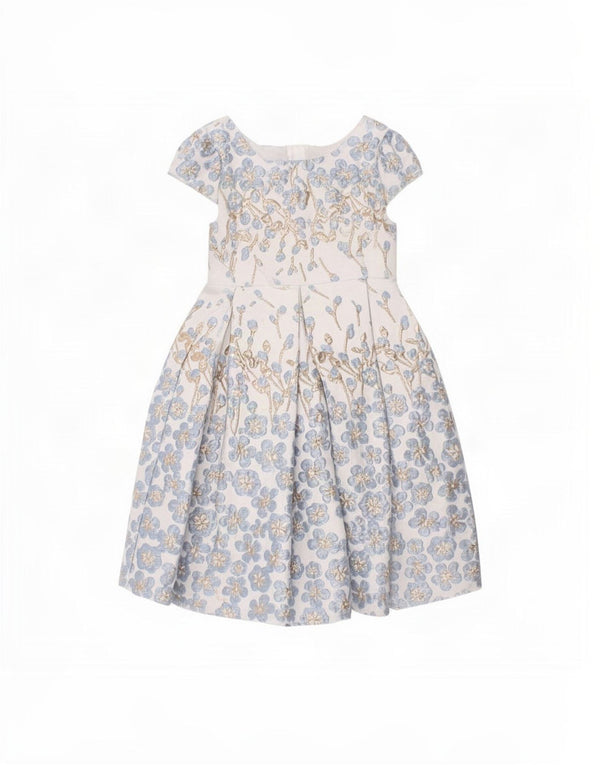 Monsoon Girls Princess Dress 2-3 Years White Floral Polyester