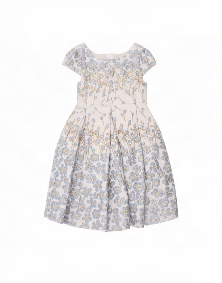 Monsoon Girls Princess Dress 2-3 Years White Floral Polyester