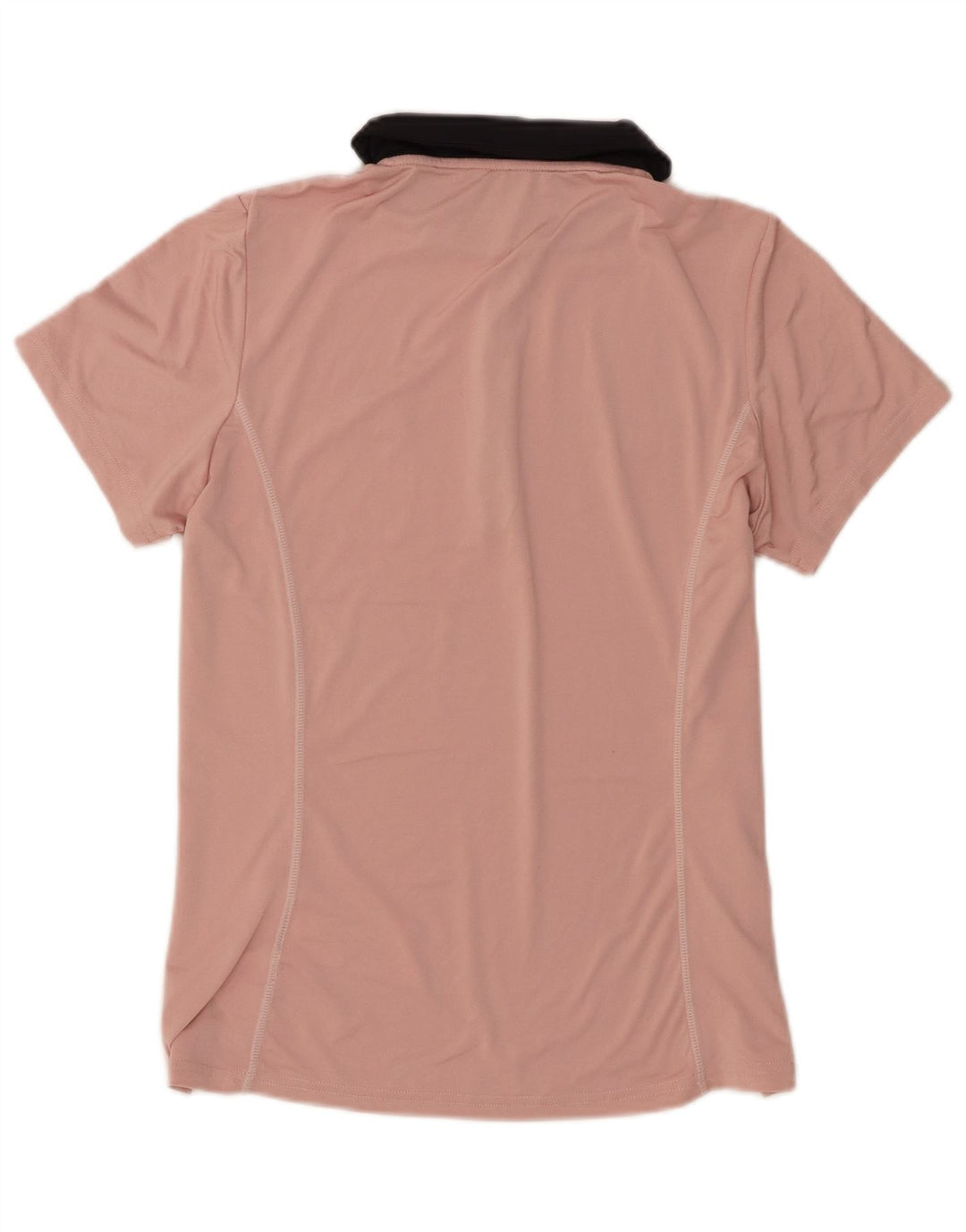 Ellesse Dame Polo Shirt UK 12 Medium Pink Colourblock Polyester