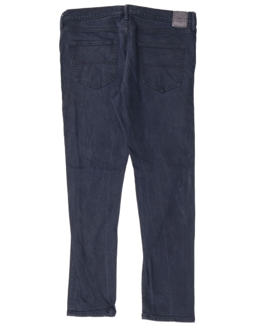 MARKS & SPENCER Slim Jeans til mænd W36 L30 Marineblå bomuld Classic