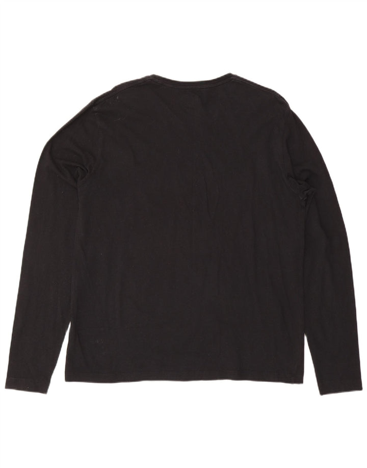 Jack Wills Herre Top Langærmet XL Sort Bomuld