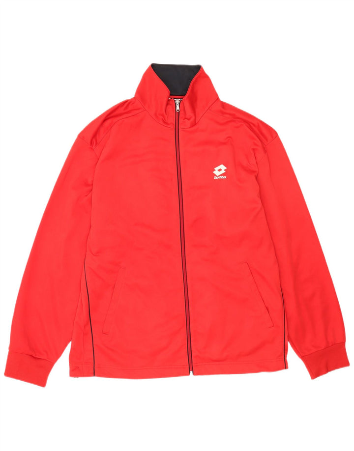 Lotto Herre træningsdragt Topjakke Stor Rød Polyester
