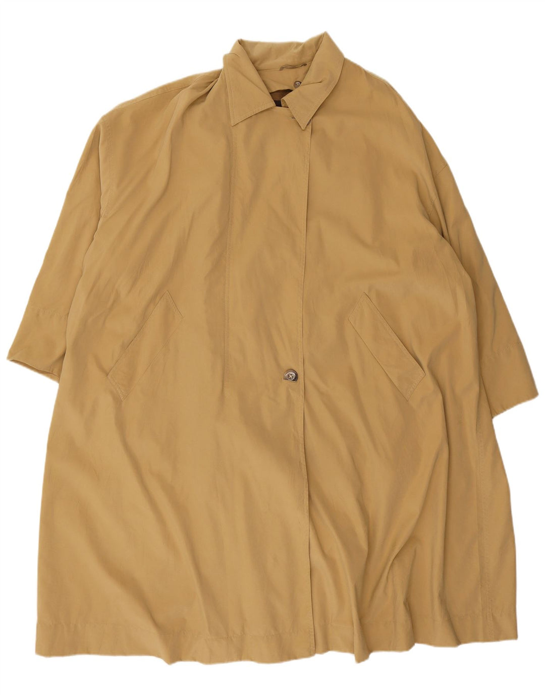 Max Mara Dame Weekend Oversized Overfrakke UK 12 Medium Beige Polyamid