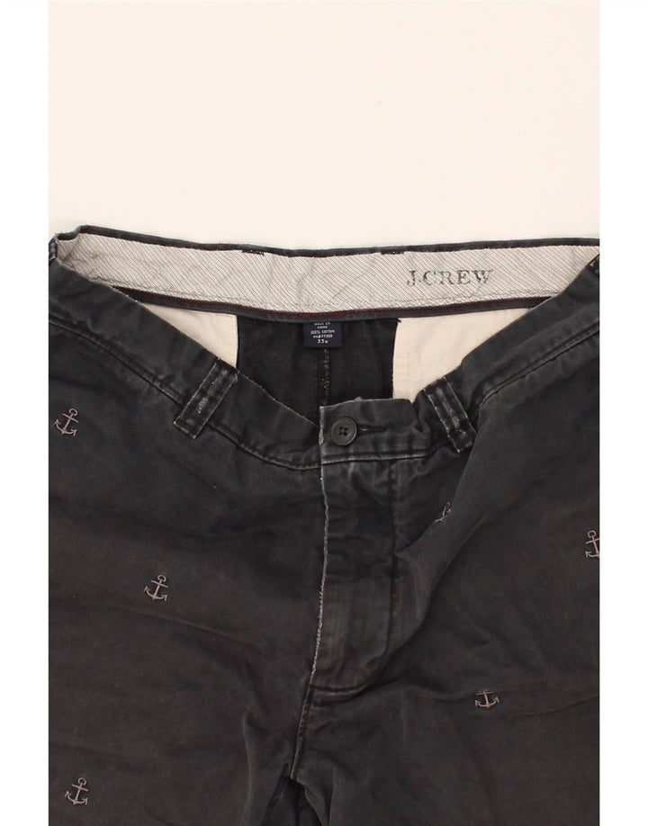 J. CREW Mens Chino Shorts W33 Medium Grey Spotted Cotton Vintage J. Crew and Second-Hand J. Crew from Messina Hembry 