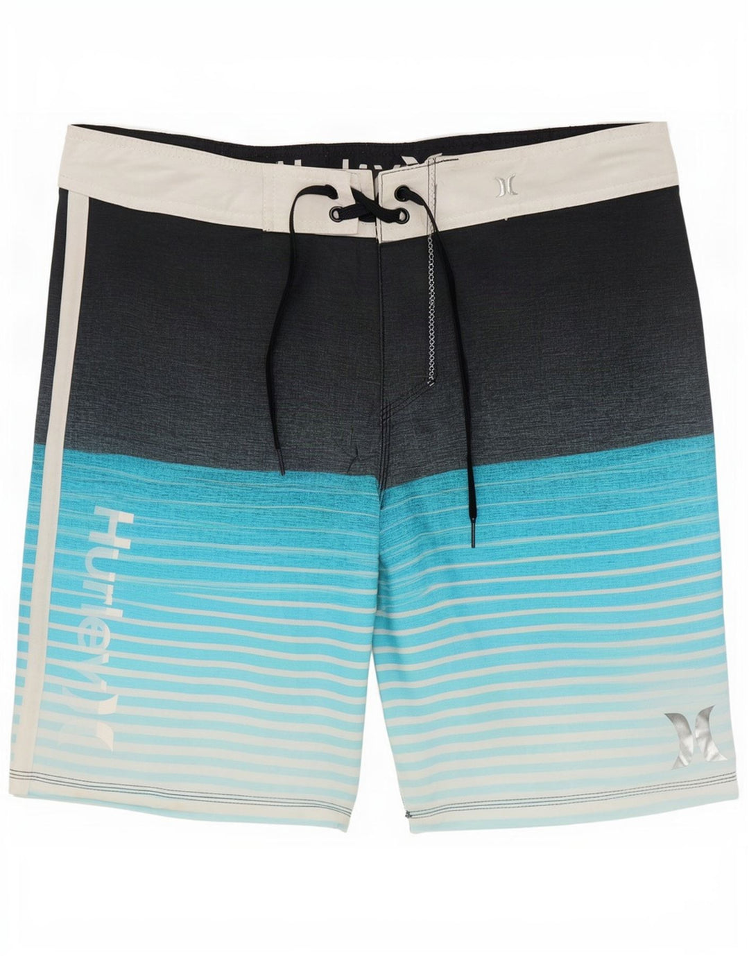 Hurley Herre grafiske svømmeshorts mellemblå stribet polyester