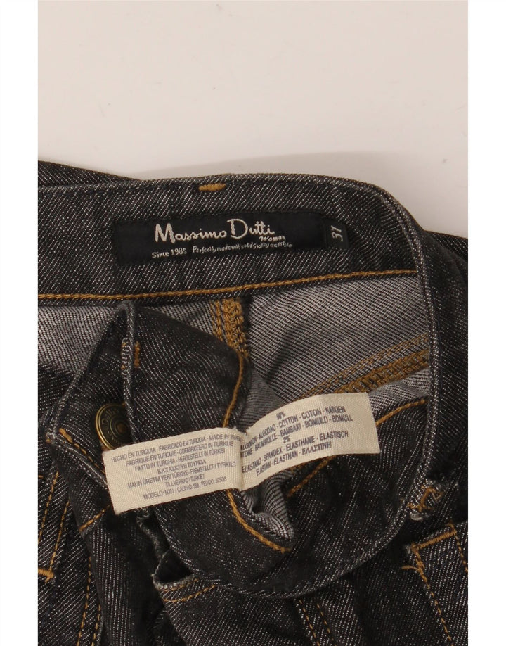 Massimo Dutti Dame Straight Jeans W31 L34 Marineblå Bomuld