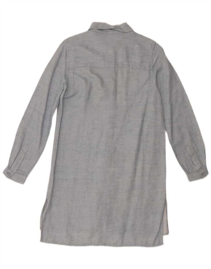 French Connection Dame skjortekjole UK 8 Small Blue Lyocell