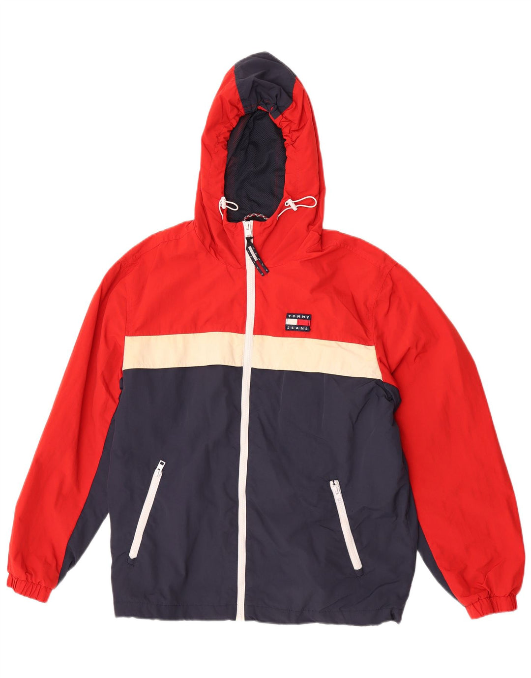 Tommy Hilfiger Regnjakke til mænd UK 38 Medium Flerfarvet Colourblock