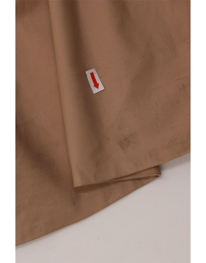 TRUSSARDI Dame Ærmeløs A-line Kjole IT 44 Medium Beige Bomuld