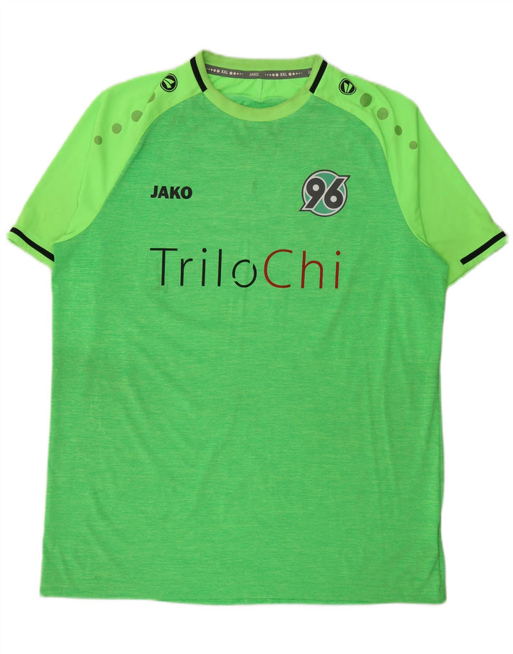 Jako Herre Grafisk T-Shirt Top 2XL Grøn Colourblock Polyester