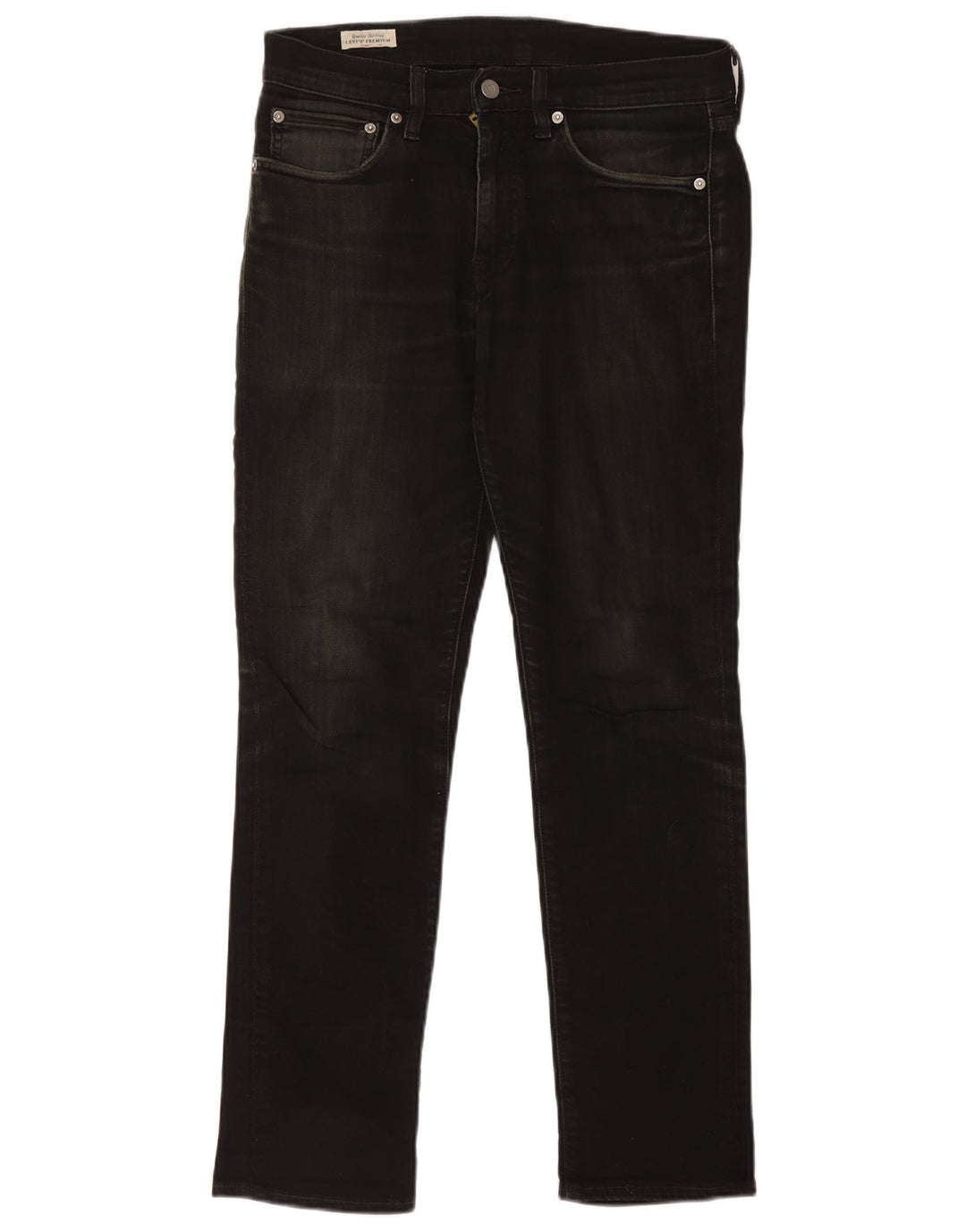 Levi's Slim Jeans til mænd W31 L29 sort bomuld
