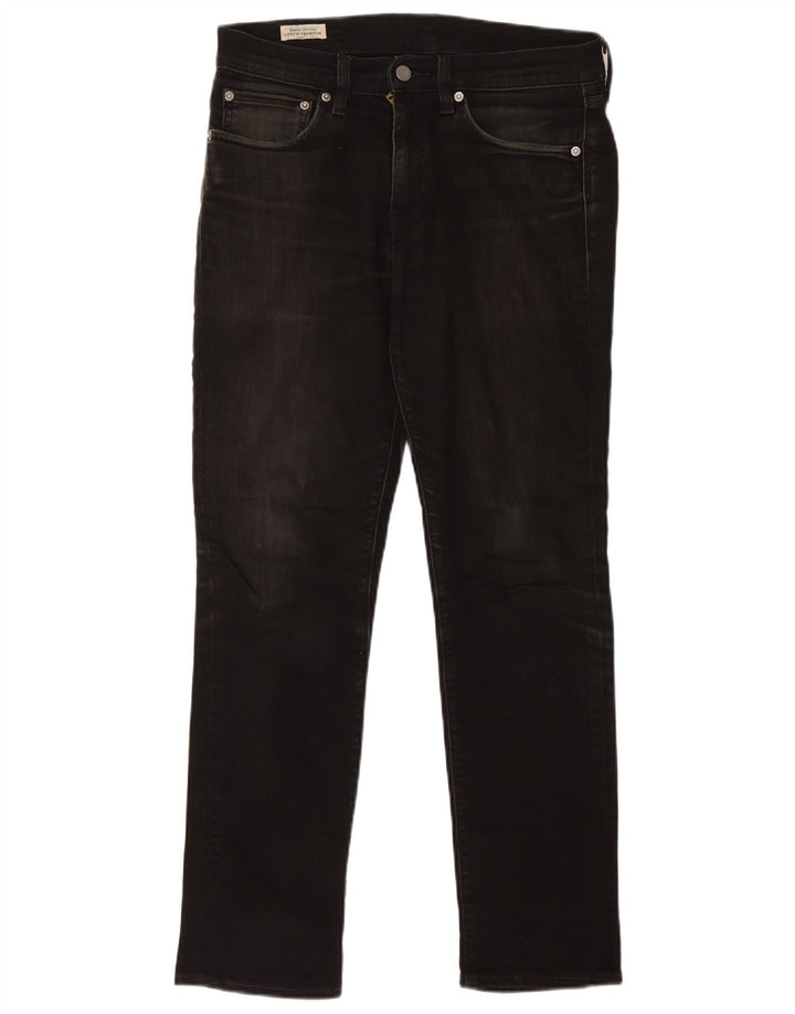 Levi's Slim Jeans til mænd W31 L29 sort bomuld