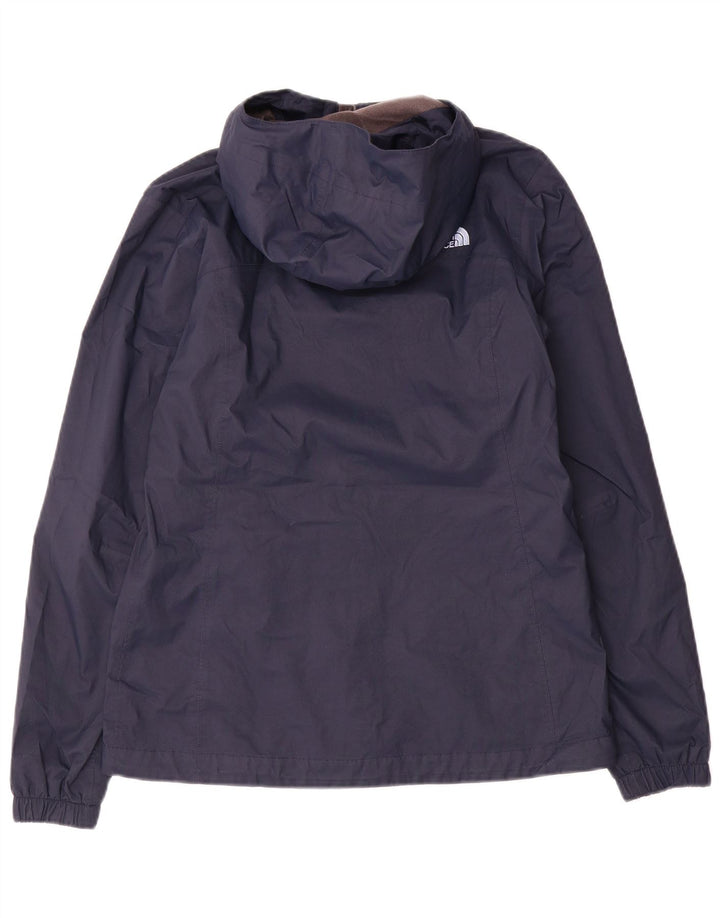 The North Face Regnjakke med hætte til kvinder UK 10 Small Navy Blue Polyester
