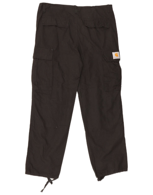 Carhartt Herre Straight Cargo Bukser Medium W32 L29 Sort Bomuld