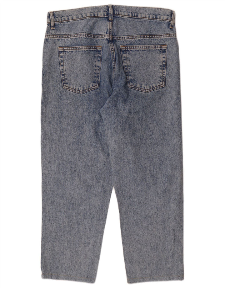 ZARA Herre Cropped Jeans EU 40 Medium W30 L25 Blå