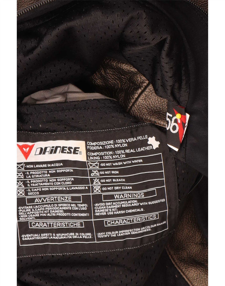 Dainese Herre grafisk racerjakke IT 56 XL Brun Colourblock