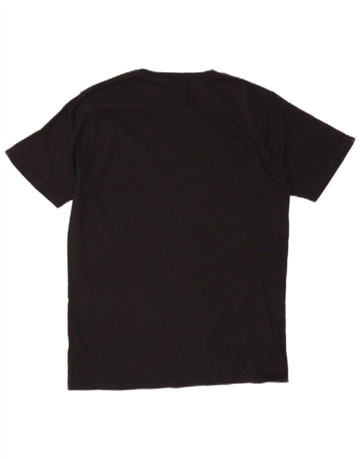 Saltrock Herre grafisk T-shirt Top Lille sort bomuld