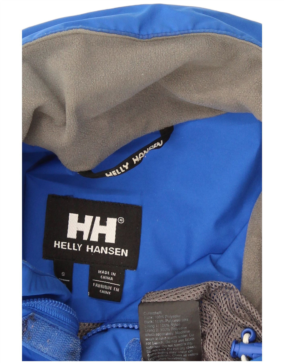 Helly Hansen Regnjakke til mænd UK 36 Small Blue Polyester Sports