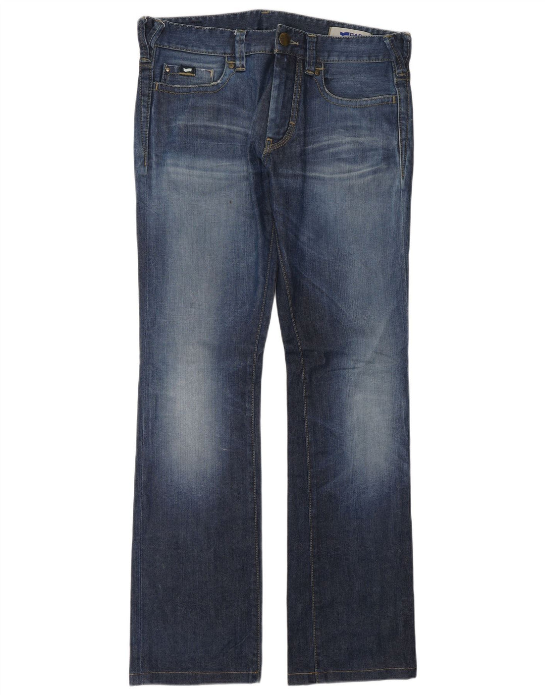 Gas Herre Bootcut Jeans W33 L34 Blå Bomuld