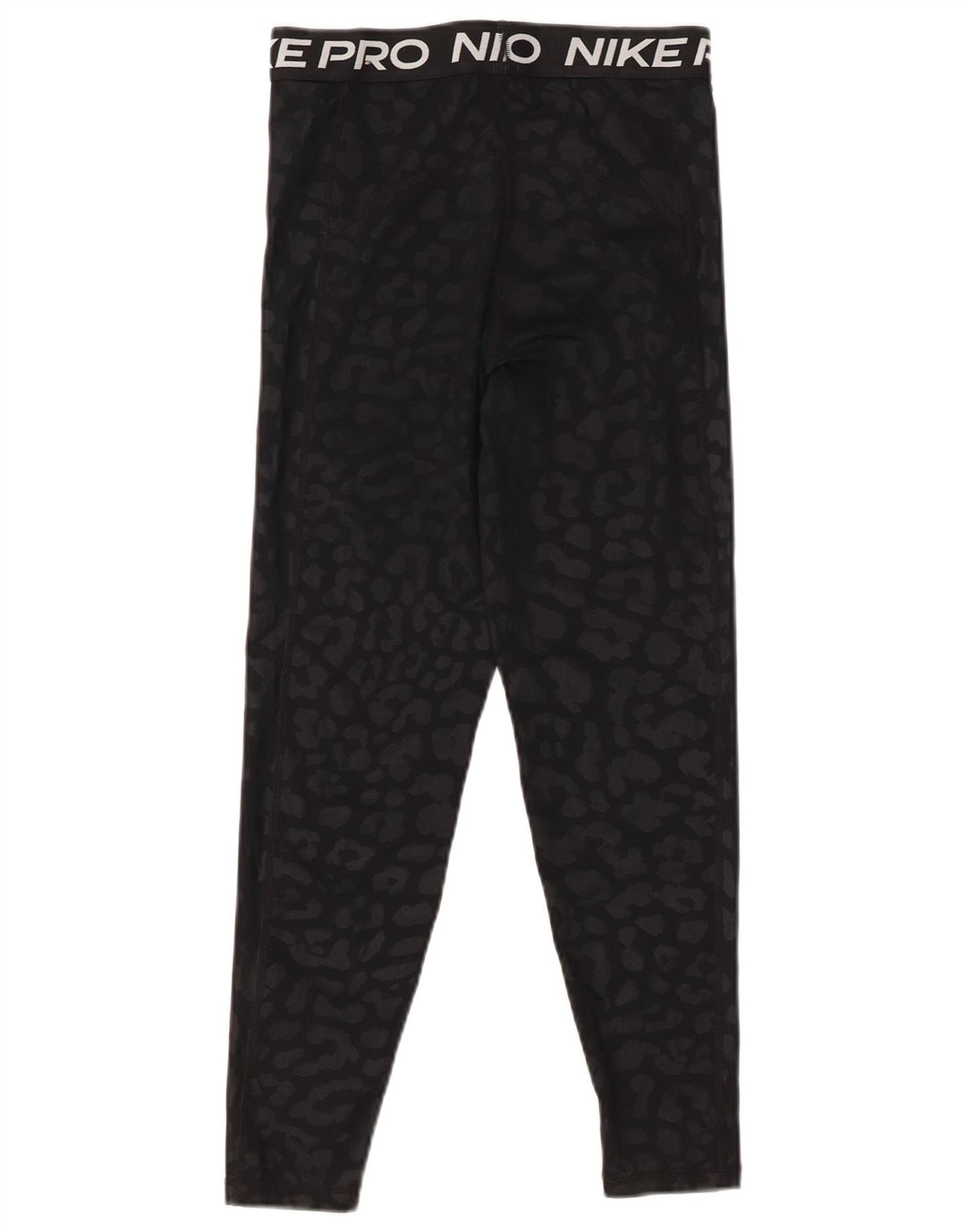 Nike Dame Grafisk Capri Leggings UK 8 Small Black Animal Print Polyester