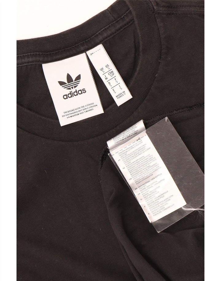 Adidas herre T-shirt top lille sort bomuld