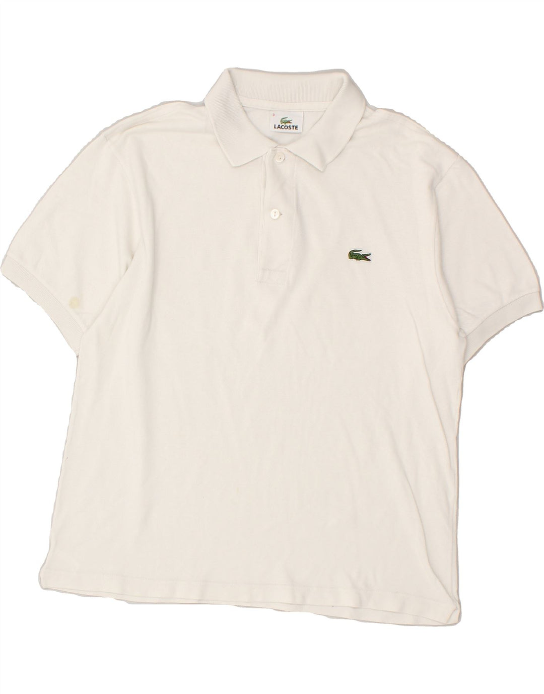 LACOSTE Poloshirt til mænd str. 3 Lille hvid bomuld