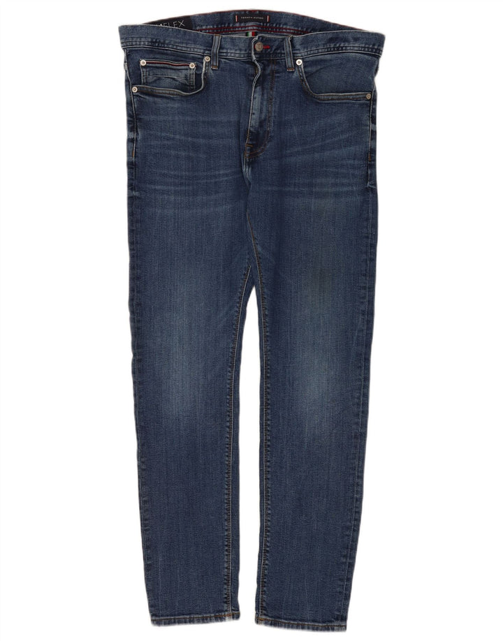 Tommy Hilfiger Herre Bleecker Slim Jeans W36 L10 Blå Bomuld