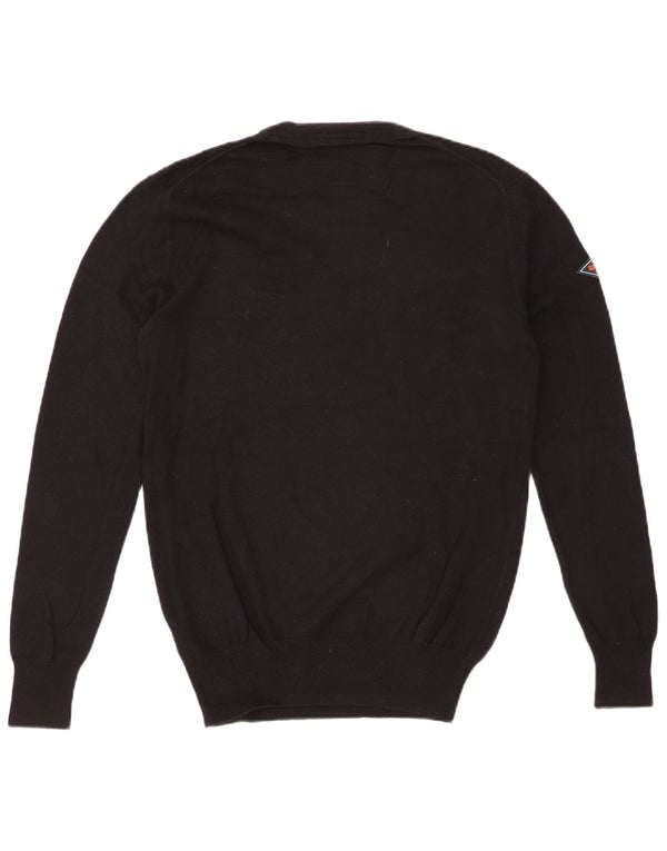 SUPERDRY Herre sweater med rund hals, lille sort bomuld