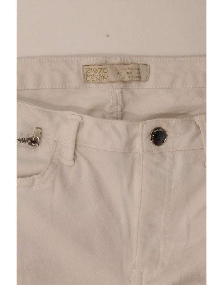 Zara Dame Skinny Jeans EU 40 Medium W30 L28 Hvid