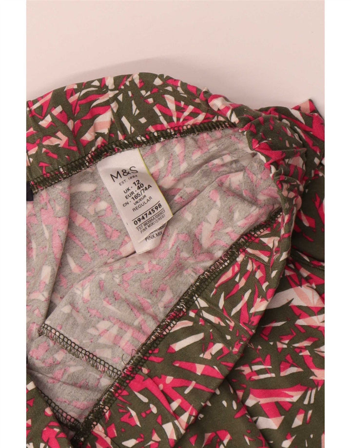 Marks & Spencer Womens Leggings UK 12 Medium Multicolored Floral Viscose