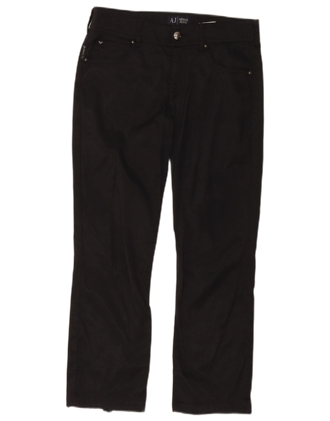 Armani Dame Lige Casual Bukser W28 L24 Sort Polyamid