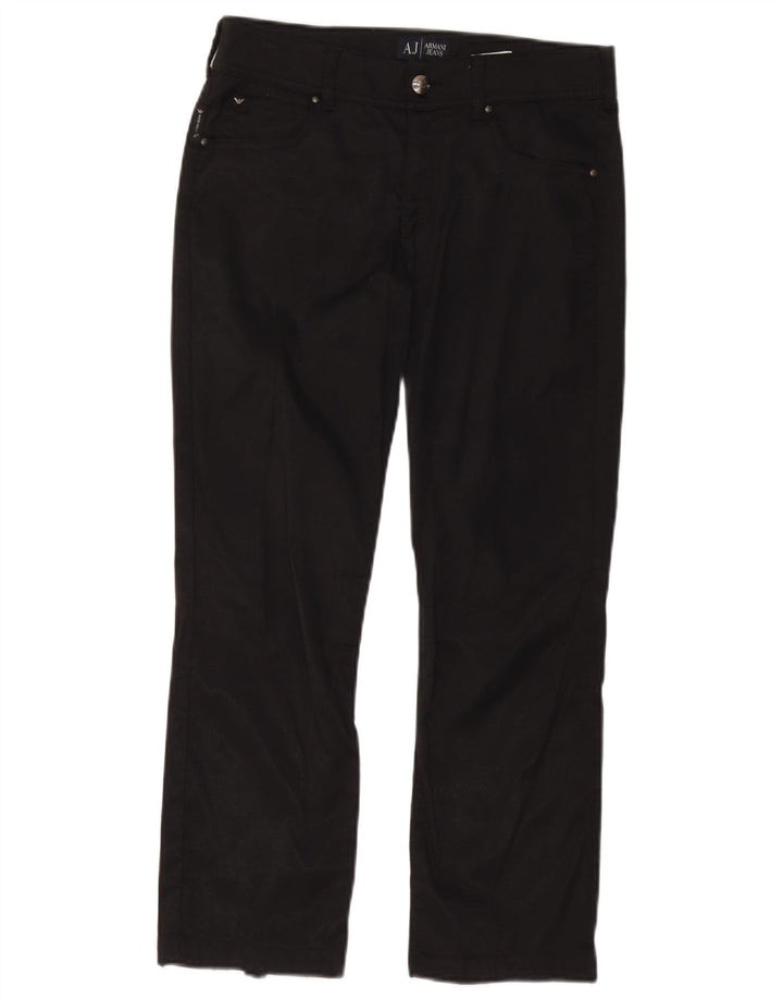 Armani Dame Lige Casual Bukser W28 L24 Sort Polyamid