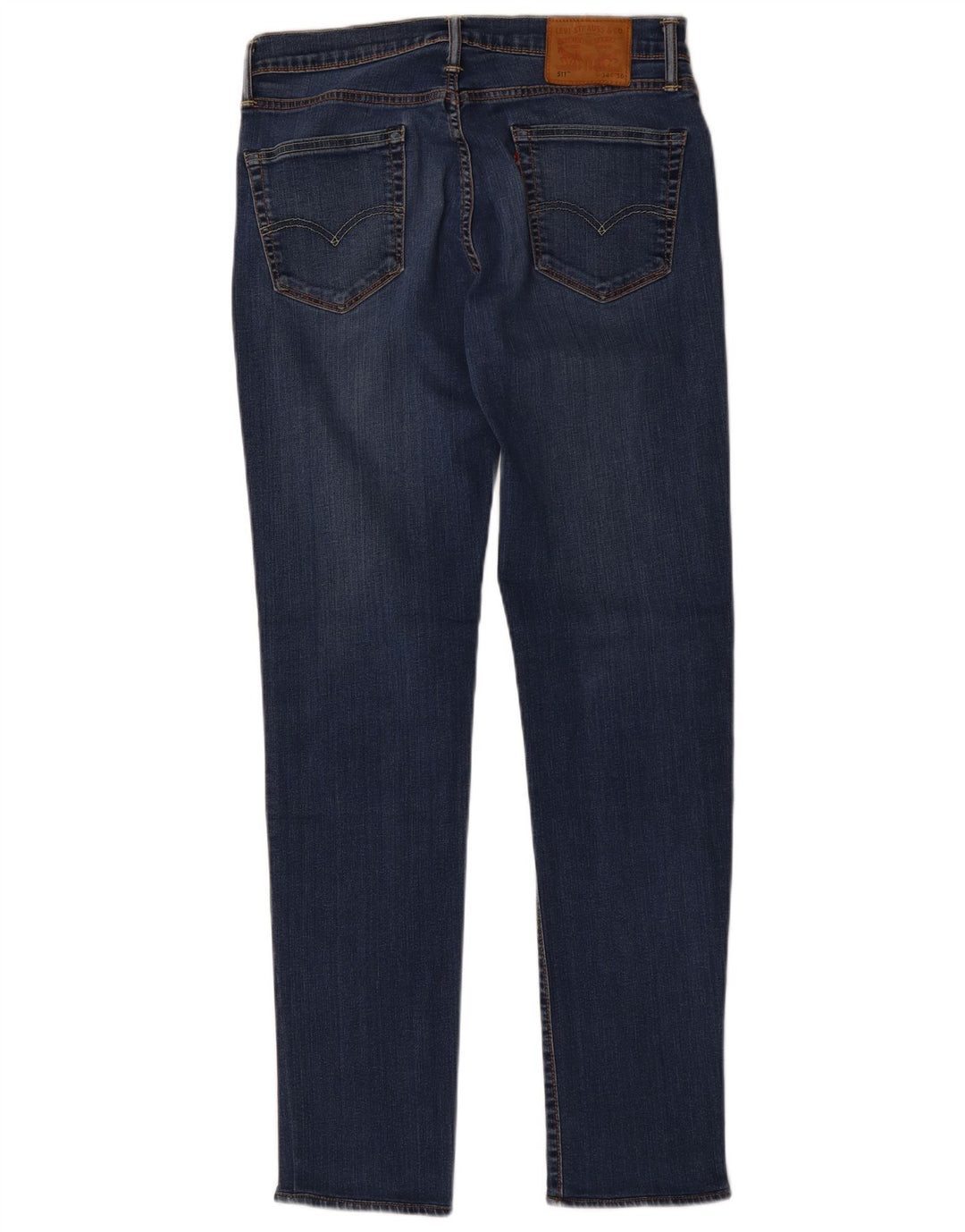 Levi's Herre 511 Slim Jeans W34 L36 Marineblå Bomuld