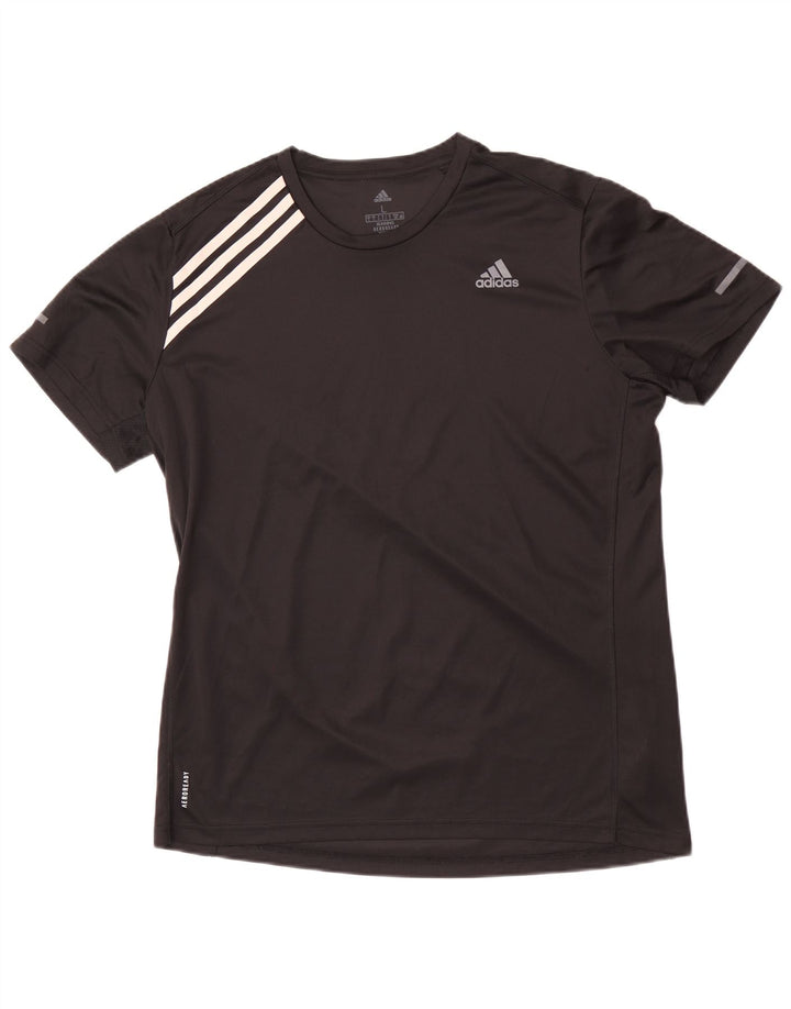 Adidas Herre Aeroready T-Shirt Top Stor Sort Polyester