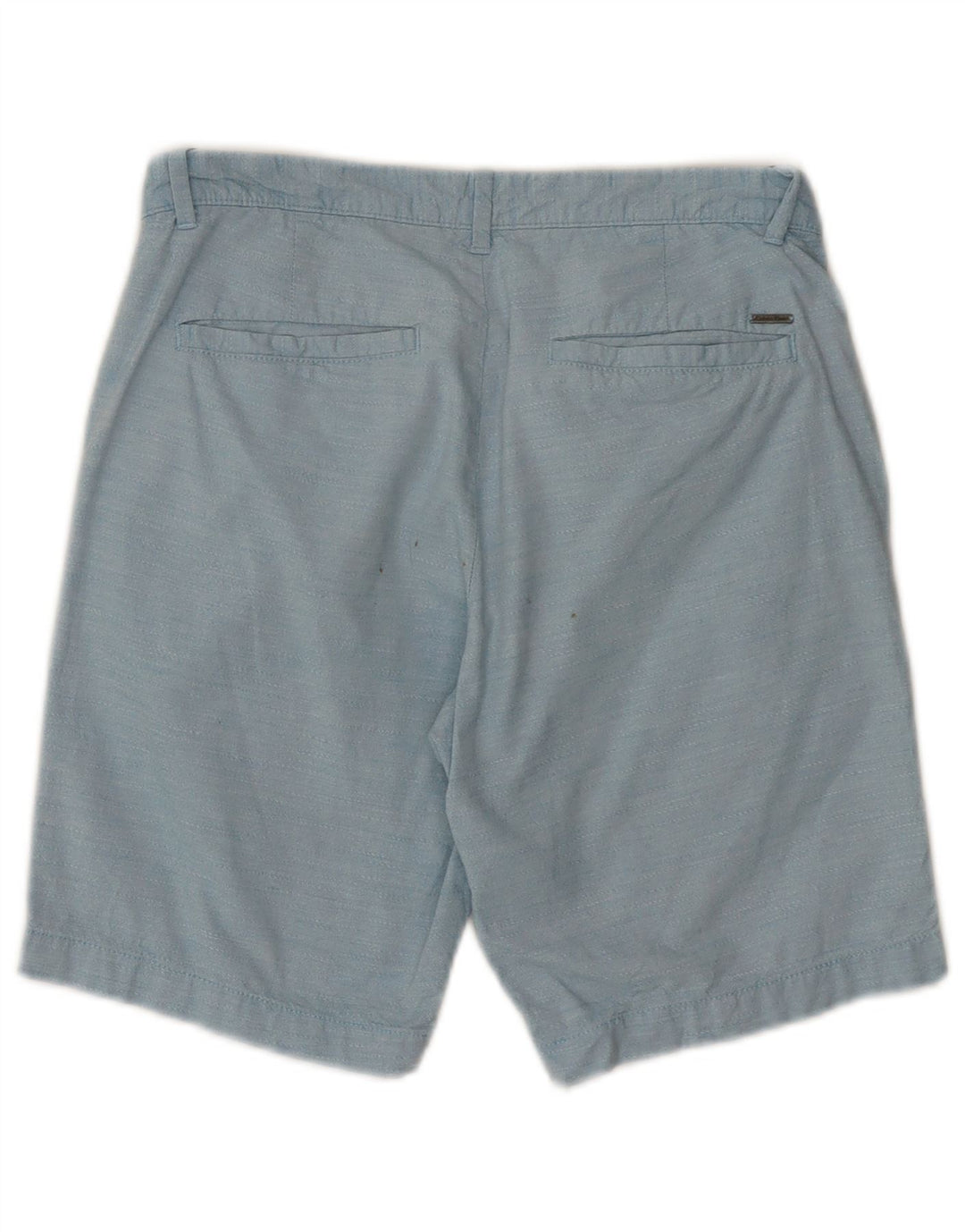 Calvin Klein Herre Chino Shorts W29 Små blå bomuld